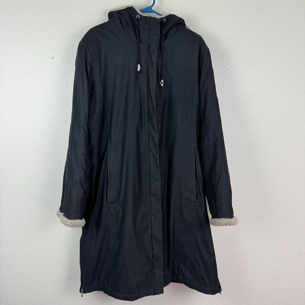 Women’s Donatella Sport Thermolite Insulated Hooded Winter Coat Jacket Black XL